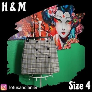 Minifalda a cuadros H&M talla 4 - Imagen 1 de 4