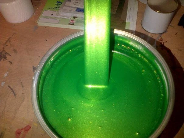 APS 2,5 litri metallico hulk verde metallizzato perla vernice auto personalizzata scooter