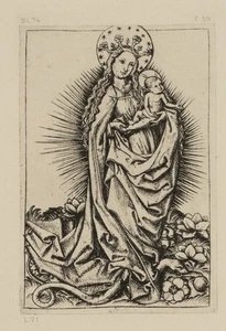 Nach Monogramm MEISTER ES (*1450), Madonna mit Kind. Reichsdruck, Repro - Picture 1 of 5