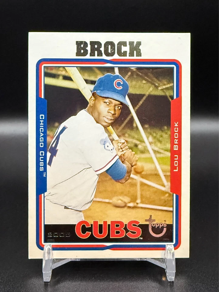 2005 Topps - LOU BROCK - #33 Retired Signatures Edition - CUBS - Image 1 of 2