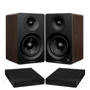 Fluance Powered 5" Stereo Bookshelf Speakers w/ High Density Foam Isolation Pads - Picture 1 of 9