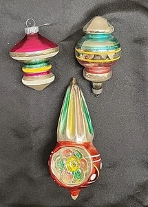 Cono de helado sangría vintage linterna atómica adorno vidrio mercurio árbol de Navidad - Imagen 1 de 12