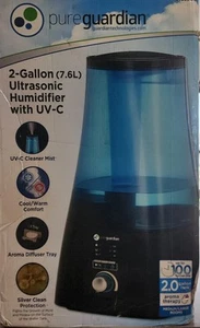 Pure Guardian 2 Gallon Ultrasonic Warm Cool Mist Humidifier Aroma Tray H5450BCA - Picture 1 of 8
