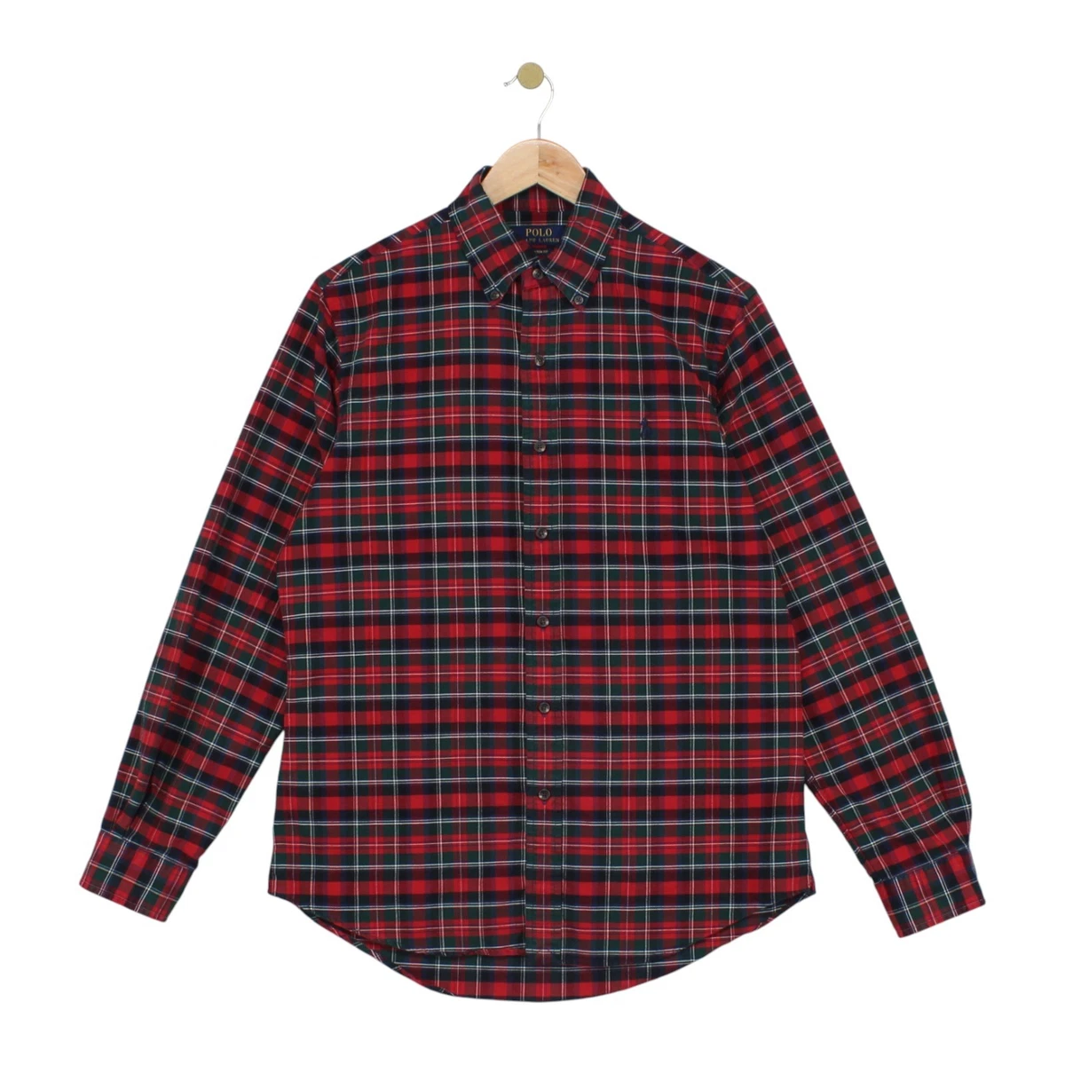 Men's Red Dress Shirt Long Sleeve - Slim Fit Cuban Collar Formal Work Shirt Size M