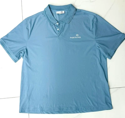 Sergio Tacchini Tenis Ropa Deportiva Para Hombre Polo Camiseta Azul Manga Corta XL Foto 1 de 4