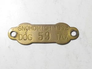 1952 Snohomish - Dog Tax Tag License - #51544 - Picture 1 of 2