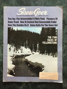 Vintage Snow Goer Magazine 01–1971, The Two Faces Of Yellowstone - Picture 1 of 3