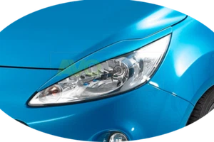 Párpados de faros para Ford KA 2009-2016 brillo ABS - Imagen 1 de 4