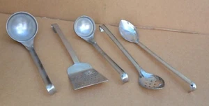 British Army Catering Stainless Steel Utensils Spoons, Ladles, Fish Slice etc... - Picture 1 of 46