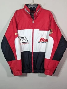Dale Earnhardt Jr Budweiser Beer NASCAR Outlaw Racing #8 Puffer Jacket Sz XXL  - Picture 1 of 8