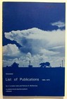 ILLINOIS STATE WATER SURVEY LIST OF PUBLICATIONS 1895-1975 Hydrology Resources