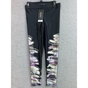 Peloton X Terez Women's Sz Large Black Colorful Peloton Spell Out Leggings - Picture 1 of 10