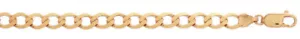 9ct Gold Curb Chain Length 22" 6.5mm Wide 19.7gms NEW - Picture 1 of 1