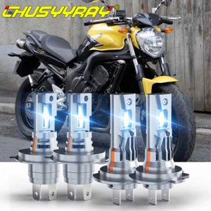 Combo H4+H7  LED Headlight H4 H7 Bulbs for Yamaha FZ6 2004 2005-2009 - Picture 1 of 20
