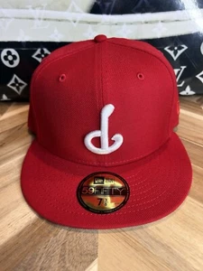 New Era Prociety Phillies Red Rahnni Upside Down Logo Dome 7 3/8 - Bild 1 von 4