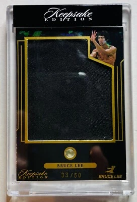 2024 Keepsake Edition 80 Bruce Lee /50 Relic Patch Lemon Onyx Authentic Gemstone - Image 1 of 4