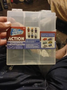 Turbo Wheels Clear Travel cases carry display 6 Die Cast cars or LEGO minifig - Picture 1 of 2