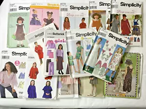 Girl’s Clothing Sewing Pattern Lot Of 14 Uncut Variety Simplicity Butterick NOS - Picture 1 of 15