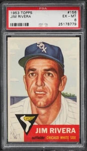 1953 Topps #156 Jim Rivera PSA 6 White Sox - Picture 1 of 2