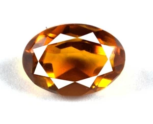 Brazilian Lab-Created Yellow Citrine Loose Gemstone 9 Ct+ Oval Cut Best Offer - Picture 1 of 4