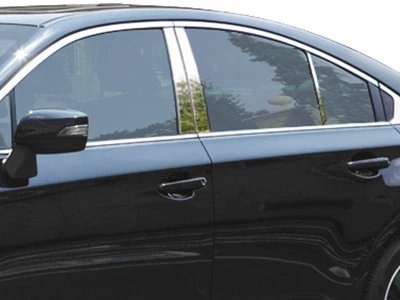 Postes de pilar de cromo inoxidable 6 piezas moldura de ventana Qaa para Subaru Legacy 2015-2017 Foto 1 de 4