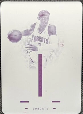 PLACA DE IMPRESIÓN SP #1/1 Bobcats of GERALD WALLACE 2020-21 Panini parches impecables Foto 1 de 2
