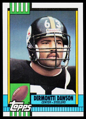 Dermontti Dawson, 1990 Topps, #181, Pittsburgh Steelers, - Image 1 of 2
