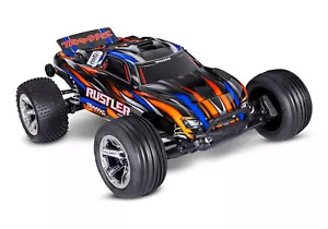 TRAXXAS Rustler RC Buggy Brushless 2S HD 1:10 RTR Orange 37354-4 - Bild 1 von 12
