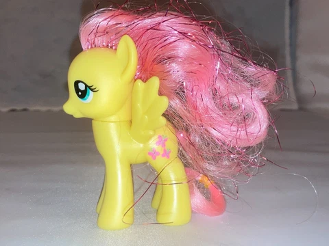 Tinsel hair Fluttershy My Little Pony MLP FiM 3" figure Cover