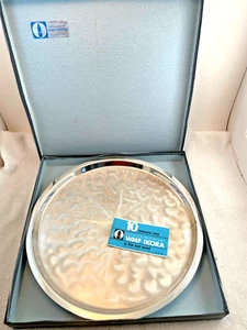 VTG 1970 WMF IKORA German Silver Plate Footed Tray Decor Serving Barware Tea 12" - Picture 1 of 7