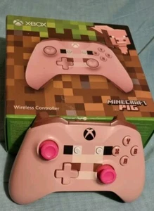 Ltd Edition Minecraft Pig Microsoft Xbox One S Wireless Controller. - Picture 1 of 8