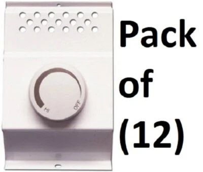 (12) Cadet 08734 120/240V White Double Pole Built In Baseboard Heater Thermostat - Image 1 of 3