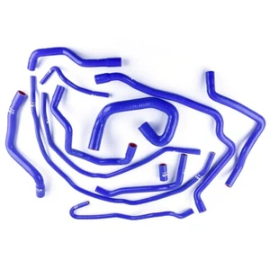 Blue Silicone Radiator Heater Hose For 2005-2011 Ford Focus MK2 1.8L 2.0L DOHC - Picture 1 of 15