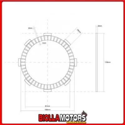 741139 FRIZIONE DISCO SINGOLO GUARNITO FCC HONDA CB Nighthawk (MC24) 250CC 1991/ Foto 1 de 4