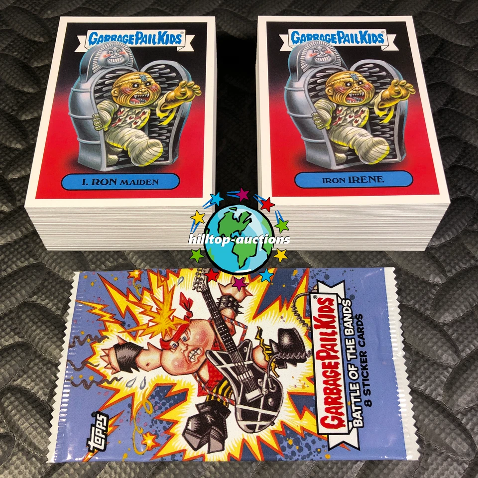 2017 GARBAGE PAIL KIDS BATTLE OF THE BANDS 180-CARD COMPLETE BASE SET +WRAPPER! - Image 1 of 1