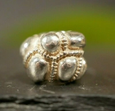 Toller 925 Silber Anhänger Charm Bead Pandora Signiert ALE Knubbel Formstark  - Bild 1 von 4