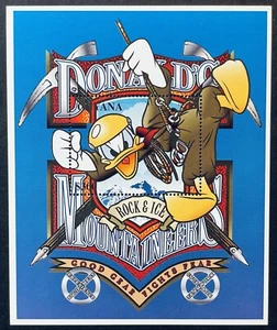 GUYANA DISNEY CARTOONS STAMPS SS MNH 1996 DONALD DUCK MOUNTAIN CLIMBING SPORTS 1 - Picture 1 of 1