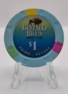 Buffalo Bill's Hotel Casino "Primm" Nevada 1997 $1 Chip N9382 - Picture 1 of 3
