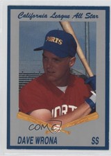 1992 Cal League California League All-Stars Dave Wrona David Wrona #6