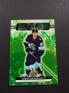 2023-24 Upper Deck Dazzlers Green #DZ-18 Andre Burakovsky Seattle Kraken🏒🏒💥