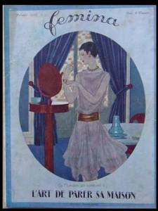 FEMINA 1927 - FRENCH FASHION MAGAZINE - PATOU, LANVIN, HERMES, CHANEL - Picture 1 of 2