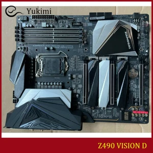 FOR GIGABYTE Z490 VISION D DDR4*4 128GB LGA1200 HDMI ATX Motherboard Test OK - Picture 1 of 4