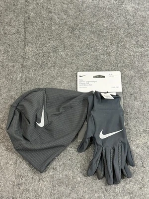 NWT Men’s Running Nike Dri-Fit Lightweight Fleece Hat & Glove Set Size S / M - Image 1 of 2