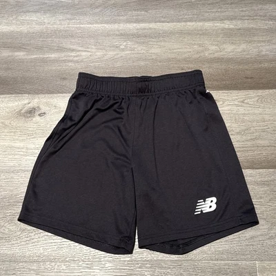Youth Boys Girls New Balance Black Activewear Soccer Shorts - Size Medium 10-12 - Image 1 of 4