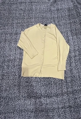 Cárdigan vintage con botones amarillo lima GAP manga larga para mujer talla S Foto 1 de 4