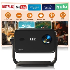 XGODY Autofokus Projektor 1080P 4K HD Beamer WiFi LED Heimkino HDMI Bluetooth - Bild 1 von 21