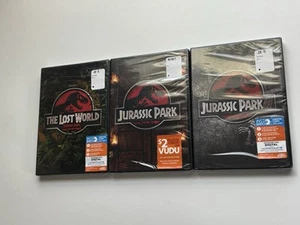 Jurassic Park 1 - 3 Trilogy DVD Set Sealed - Picture 1 of 4