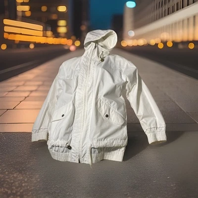 London Fog PVC Capucha Anorak Ropa de Lluvia Todo Clima Lluvia Chaqueta Abrigo Mujer XS Foto 1 de 4