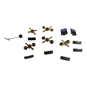 Lot 14 WWI & WWII Insignia USAAF Army Coast Artillery Officer Insignia Bars - Picture 1 of 19