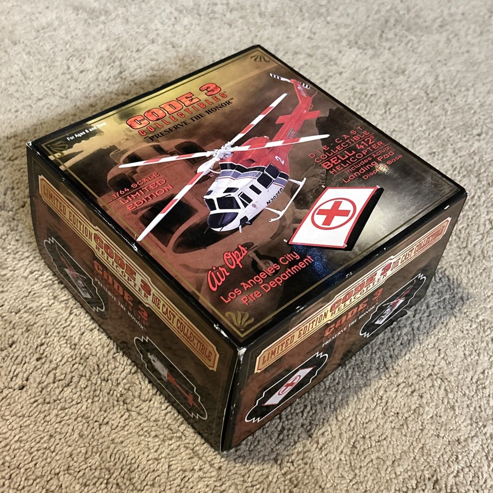660 code3 1/64 L.A. CITY BELL 412 HELICOPTER Helicopter Doctor Helicopter Model - Image 1 of 4